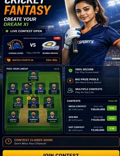 LoginPlayAno (login PlayAno) fantasy cricket & matchday visual 3